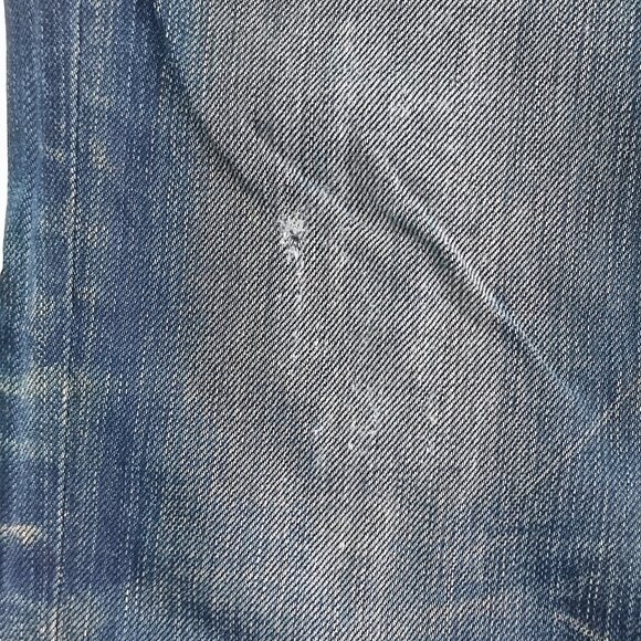 Vintage Guess Jeans Robertson men's size 34 distressed denim blue slim tapered - Picture 12 of 16